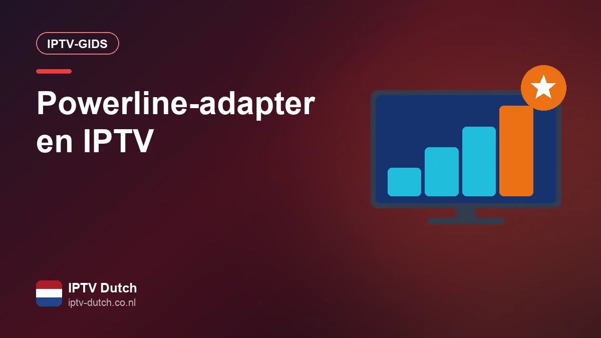 Powerline-adapter in een stopcontact, verbonden met een tv